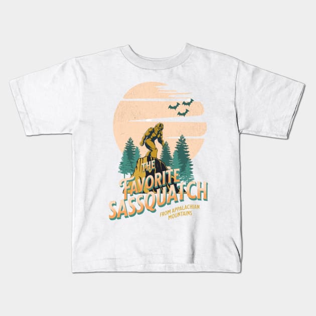 The Favorite Sassquatch Kids T-Shirt by Vortex.Merch
